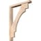 Ekena Millwork Merced Block Smooth Bracket w/ Offset Brace, Douglas Fir, 3 1/2"W x 22"D x 30"H BKT0402X22X30MRC05SDF - alternate 1